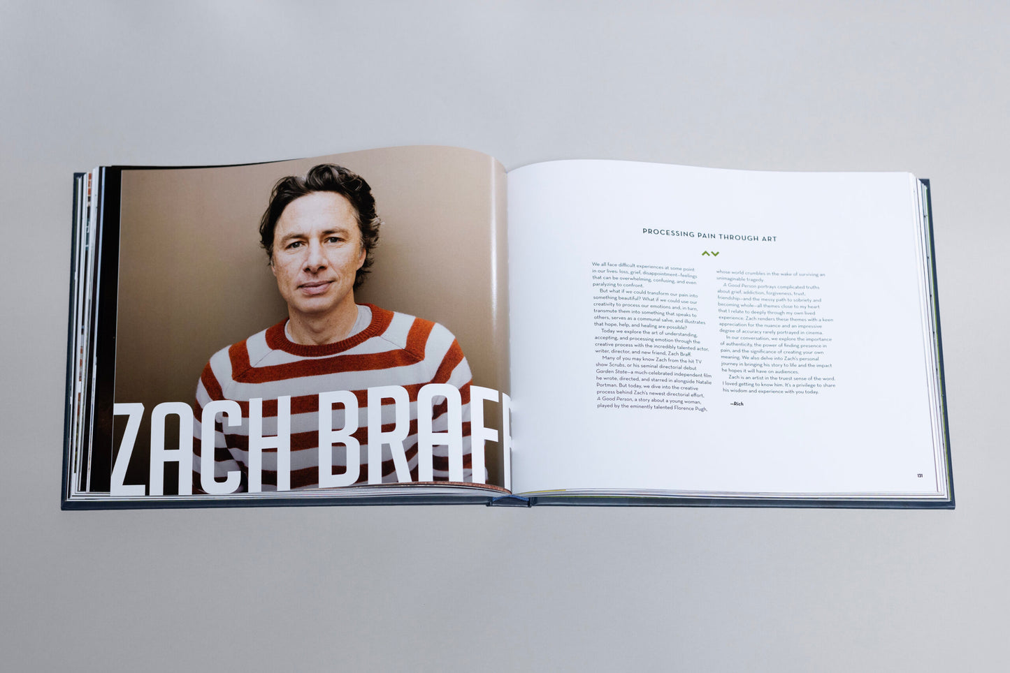 Zach Braff's page in Voicing Change Volume III
